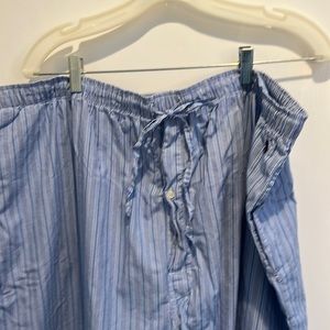 Men’s striped cotton PJ bottoms